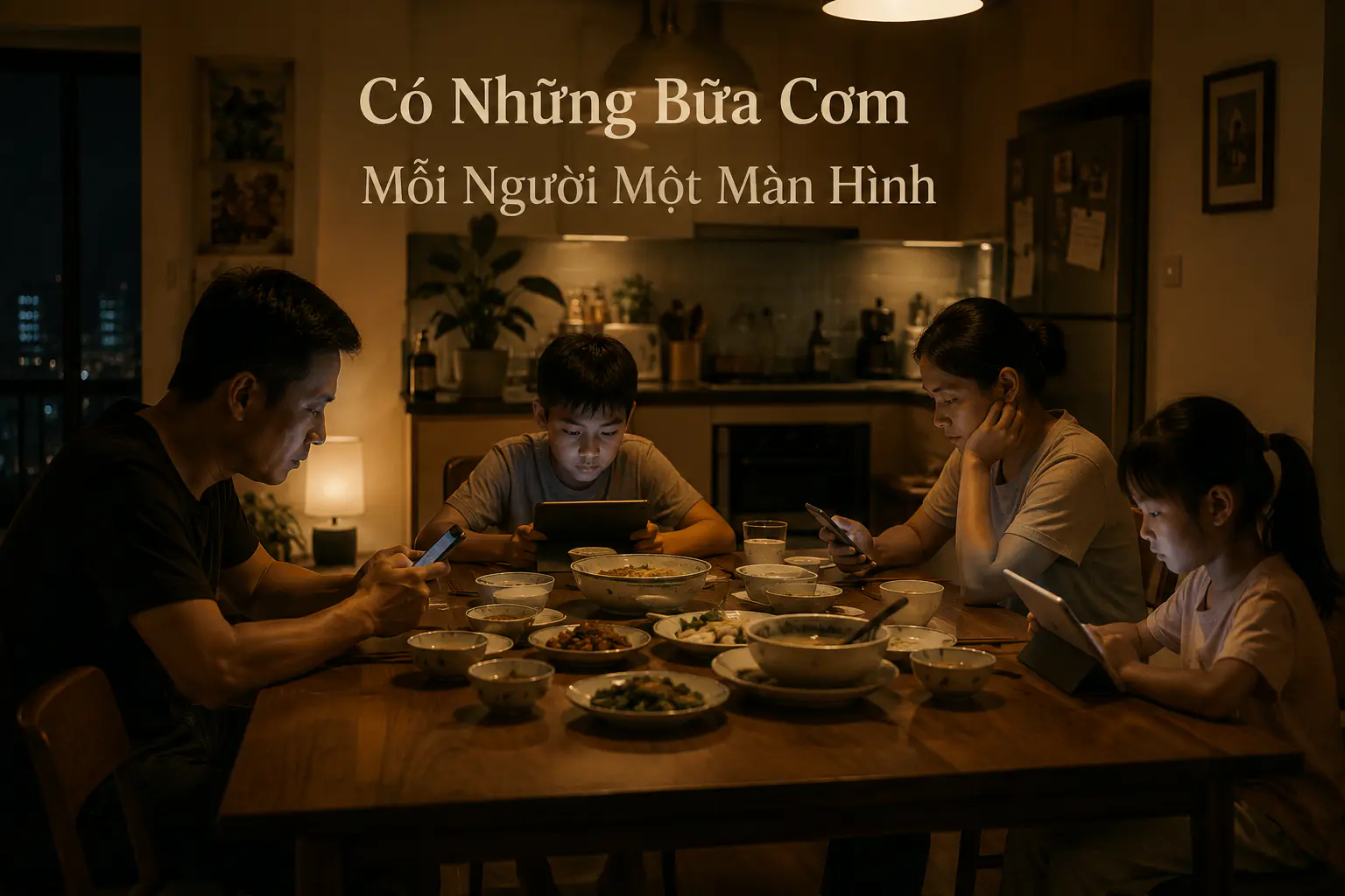 Có Những Bữa Cơm Mỗi Người Một Màn Hình
